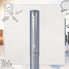 Parker Vector XL Fountain Pen Medium Silver Blue Metallic Blue Ink