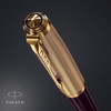 Parker 51 GT Premium Fountain Pen Deluxe Plum Medium Nib Gift Box