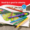 Berol Felt Tip Colouring Pens Broad Point 1.7mm Assorted Colours 12 Pack