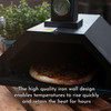 Haven Outdoor Wood Fired Pizza Oven with Ceramic Pizza Stone