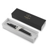 Parker IM Matte Black Fountain Pen with Fine Black Nib and Chrome Features