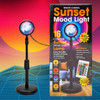 Sunset Projection Mood Lamp with 16 Colours and 4 Light Modes and Remote