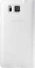Samsung Flip Premium Case Cover for Samsung Galaxy Alpha White