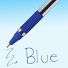 Paper Mate Ballpoint Pens, Comfort Grip Fine Point 0.7mm Blue 50 Pens