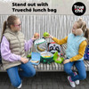 Panda Jungle Insulated Kids Lunch Bag with Adjustable Bottle Holder and Strap