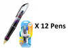 12 X Paper Mate Fountain Pen Ninja Design ,Eradicator Pens + 120 FREE Cartridges