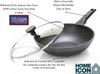 Home Icon 28 cm Induction Wok With Glass Lid Non Stick and Detachable Handle