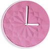 Light Glow Unglazed Ceramic Pink Battery Wall Clock