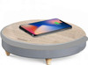 Blaupunkt LED Bluetooth Speaker and Light with Wireless Charger Wood Finish