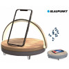 Blaupunkt LED Bluetooth Speaker and Light with Wireless Charger Wood Finish