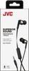 JVC HA-FX51M-B Wired In-Ear Headphones with Remote, Microphone Black/Silver
