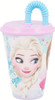 Disney Frozen Tumbler Cup 430ml Capacity with Straw with Anna and Elsa