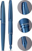 Cross ATX Sandblasted Dark Blue Fine Nib Fountain Pen with Click off Lid