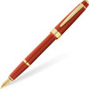 Cross Bailey Light Polished Fine Nib Amber Resin and Gold Trim Fountain Pen