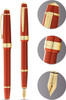 Cross Bailey Light Polished Fine Nib Amber Resin and Gold Trim Fountain Pen