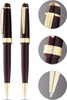Cross Bailey Light Polished Burgundy Resin Fine Ballpoint Pen with Gold Trim