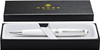 Cross Bailey Light Polished White Resin Ballpoint Pen with Chrome Trim