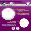 Masterplug Multi-Purpose LED Push Light, White RPL1-MP (Batteries Included)