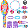 Cocomelon 11 Piece Hair Brush and Accessory Beauty Set for Girls