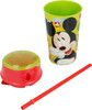 Mickey Mouse Drinking Cup with Permanent Straw and Snack Compartment