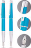 Cross Beverly Translucent Teal Lacquer Medium Nib Fountain Pen