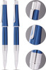 Cross Beverly Translucent Cobalt Blue Lacquer Medium Black Rollerball Pen