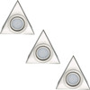 Arlec 3 Pack Silver Triangle LED Lights [Energy Class A+]