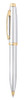 Sheaffer 100 Ballpen G9340 Bright Chrome with Gold Trim and A5 Ruled Notebook