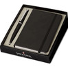 Sheaffer VFM Ballpen G9405 Matte Black with Chrome Trim and A6 Ruled Notebook