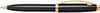 Sheaffer 100 Black Lacquer Ballpoint Pen with Gold-Tone Trim