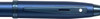 Sheaffer 100 Satin Blue Ballpoint Pen with PVD Blue Trim E2937151