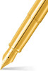 Sheaffer 100 Bright Gold PVD Fountain Pen Medium Nib E0937253