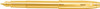 Sheaffer 100 Bright Gold PVD Fountain Pen Medium Nib E0937253