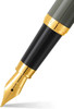 Sheaffer VFM  Fountain Pen Glossy Grey Finish Medium Nib Gold Trim