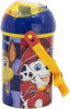 Paw Patrol Chase, Marshall and Rubble Bottle 450ml with Permanent Pop up Straw
