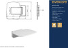 Evekare Deluxe Fold Down Bathroom Seat for Assisted living and Aged Care