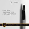 Cross Bailey Matte Grey Fountain Pen Fine Nib with PVD Black Accessories