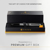 Cross Bailey Matte Grey Fountain Pen Fine Nib with PVD Black Accessories