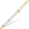 Cross Bailey Light Polished Medium Nib White Resin and Gold Trim Fountain Pen