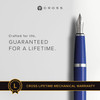 Cross Bailey Light Polished Extra Fine Nib Blue Resin Fountain Pen