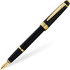 Cross Bailey Light Polished Fine Nib Black Resin Fountain Pen with Gold