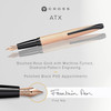 Cross ATX Brushed Etched Rose Gold Fine Nib Fountain Pen with Click off Lid