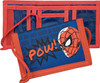Spiderman POW! Zipped Tri Fold Pouch Wallet with Lanyard