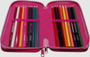 Barbie 45 Piece Triple Compartment Triple Zip Filled Pencil Case