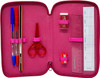 Barbie 45 Piece Triple Compartment Triple Zip Filled Pencil Case