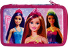 Barbie 45 Piece Triple Compartment Triple Zip Filled Pencil Case