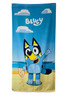 Bluey Microfibre Beach Towel with Bluey on the Beach