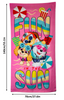 Paw Patrol Microfibre Beach Towel with Skye, Everest and Liberty