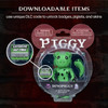 PIGGY Action Figure Dinopiggy Articulated Buildable Action Figure Toy, Series 1