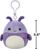 Squishmallows 3.5 Inch Clip-On Plush Purple Beetle (Axel)